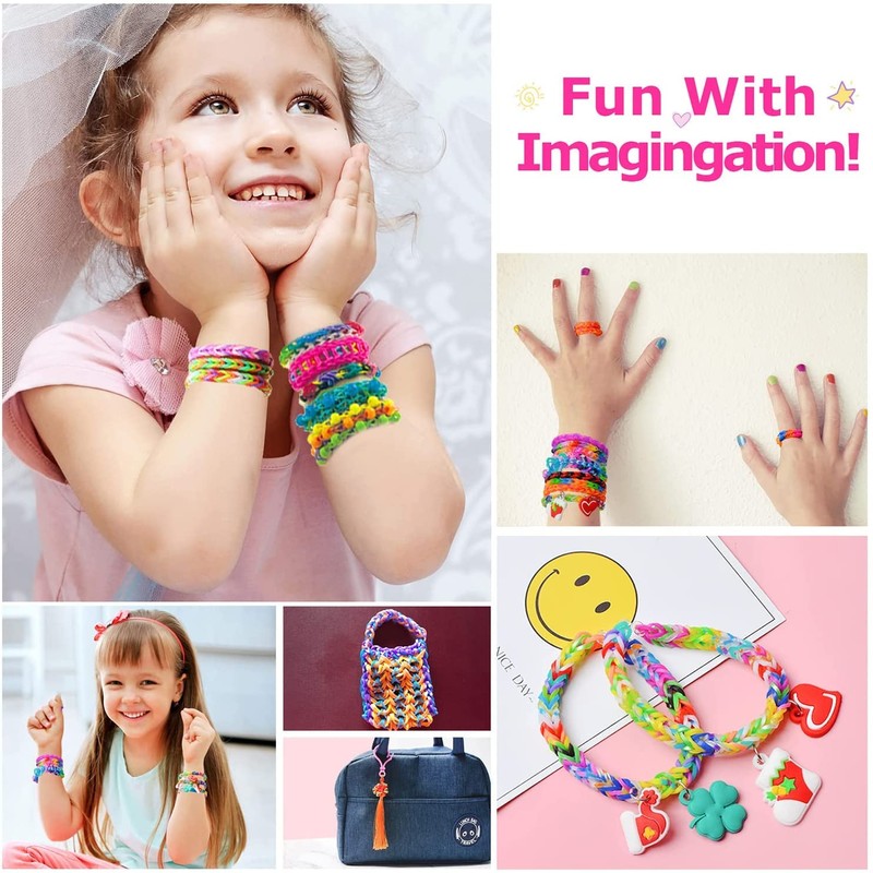 YUSLROB 2500+ Rubber Band Loom Bracelet Kit,Loom Bracelet Making kit,Best