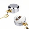 2 Pack Puck Lock, Hidden Shackle Padlock Heavy Duty Trailer