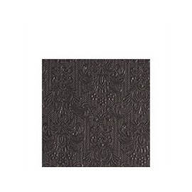 Ambiente - Cocktail Napkins - Elegance - Embossed - 25x25cm - 15 Piece Dark Grey/Dark Grey