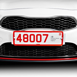 BITS4REASONS - Trade Plate Holders. Clip On Cover Up Kit For Front And Rear Plates. Trailer Number Plate Holder, Frameless Spring Loaded Number Plate Holders for UK Cars, Trailers & Caravans