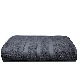 Bath Towels 600gsm Zero Twist Cotton | 1 Pack 70x120cm | Large Quick Drying & Highly Absorbent for Pool Spa Gym & Daily Use Luxe Hotel Quality (Charcoal Grey, 1)