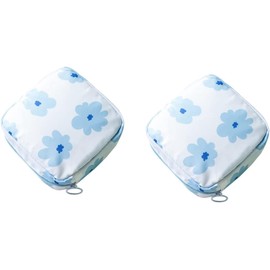 HEALLILY 2 Piezas Bolsa De Toallas Higiénicas Monedero Mujer Bolsa Porta Bálsamo Labial Bolsa De Almacenamiento De Toallas Sanitarias Almohadilla De Lactancia Perder Portátil Cremallera