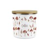 Purely Home Watercolour Mushrooms Coffee Storage Canister - Autumnal Leaves