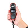 Mini Digital Anemometer Beaufort Scale IP67 Thermometer Handheld Anemometro Pocket