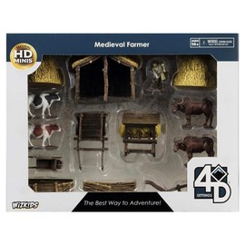 WizKids 4D Settings: Medieval Farmer | The Best Way to Adventure! - RPG Minis