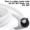 Conderyang Dehumidifier Drain Hose 3/4 Inches FHT Connection with Rust-Resistant