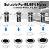 Beruth Bathroom Sink Stopper Hair Catcher, 304 Stainless Steel Pop