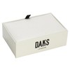 DAKS Ducks Silver Round Navy Coat of Arms Cufflinks se-da028