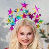 GENBREE - Diademas con luces para el cabello con estrellas
