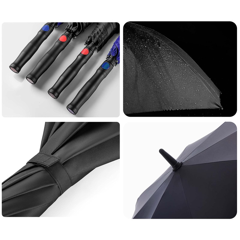 Automatic Open Golf Umbrella，Extra-Large Oversized 62 Inch Windproof Rain Stick