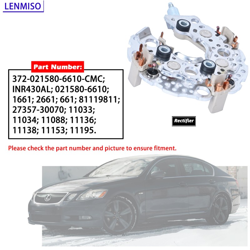LENMISO 100A Alternator Rectifier Diode Compatible with Toyota Corolla Lexus