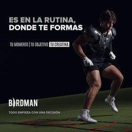 BIRDMAN | Creatina Monohidratada de Alta Pureza En Polvo Sin Sabor, Preworkout, Alto Rendimiento | 90 Servicios | 450g.