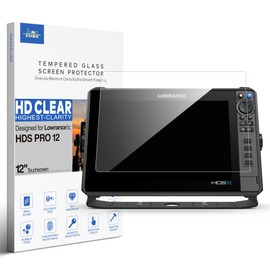 INNOSURE Premium Tempered Glass Screen Protector for Lowrance HDS PRO 12 Inch Touchscreen Fish Finders Accessories Anti Scratch (HD Clear)