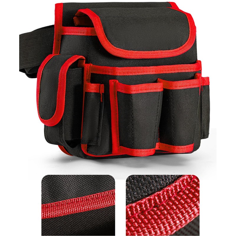 Tool Belt, Small Tool Pouch with Belt Clip, Collapsible Tool
