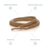leazy Flat Elastic Shoelaces XL: (up to 7 eyelets per
