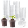 120 Pcs 2" Clear Mini Nurery Pots, Seedling Pots with