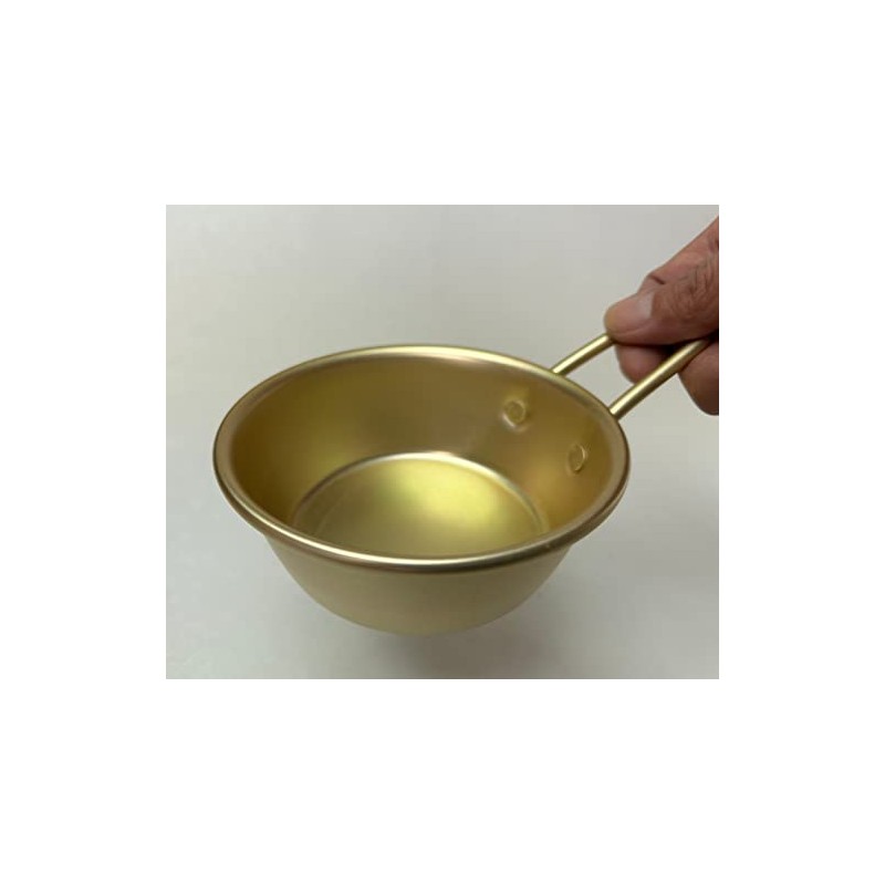 Maekawa Metal Aluminum Makgeolli Cup with Handle, 4.3 inches (11