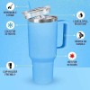 Crave 40oz Tumbler With Handle And Straw l Insulated Stainless