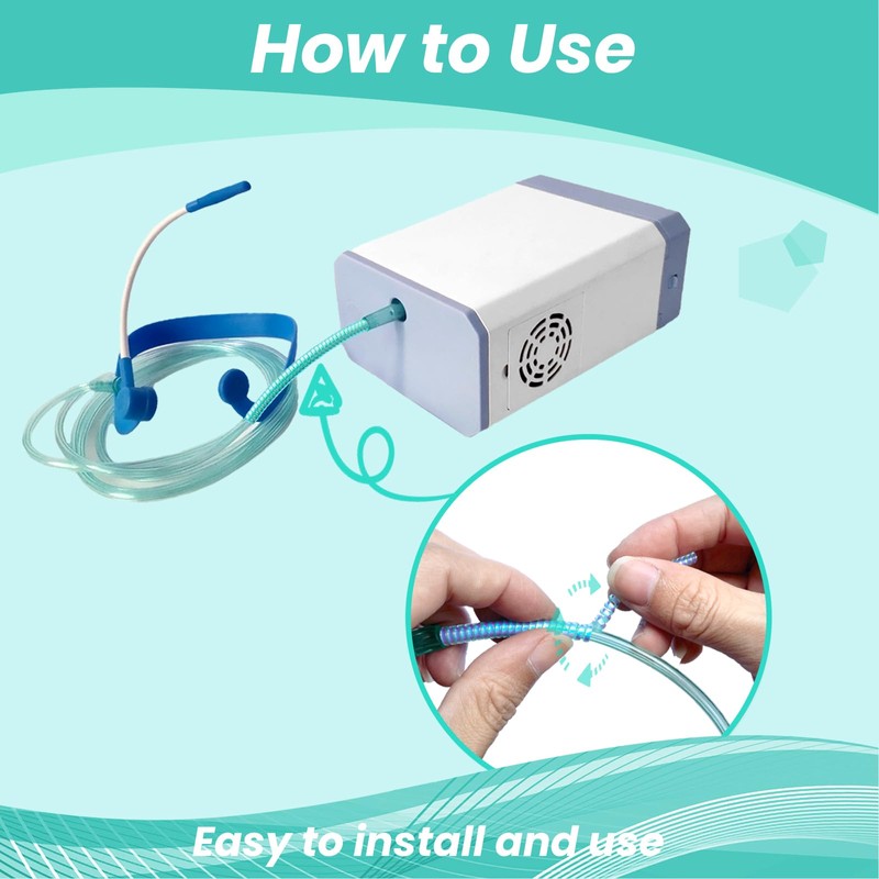 20 Pack Oxygen Portable Hose Support, Nasal Cannula Support Crimp