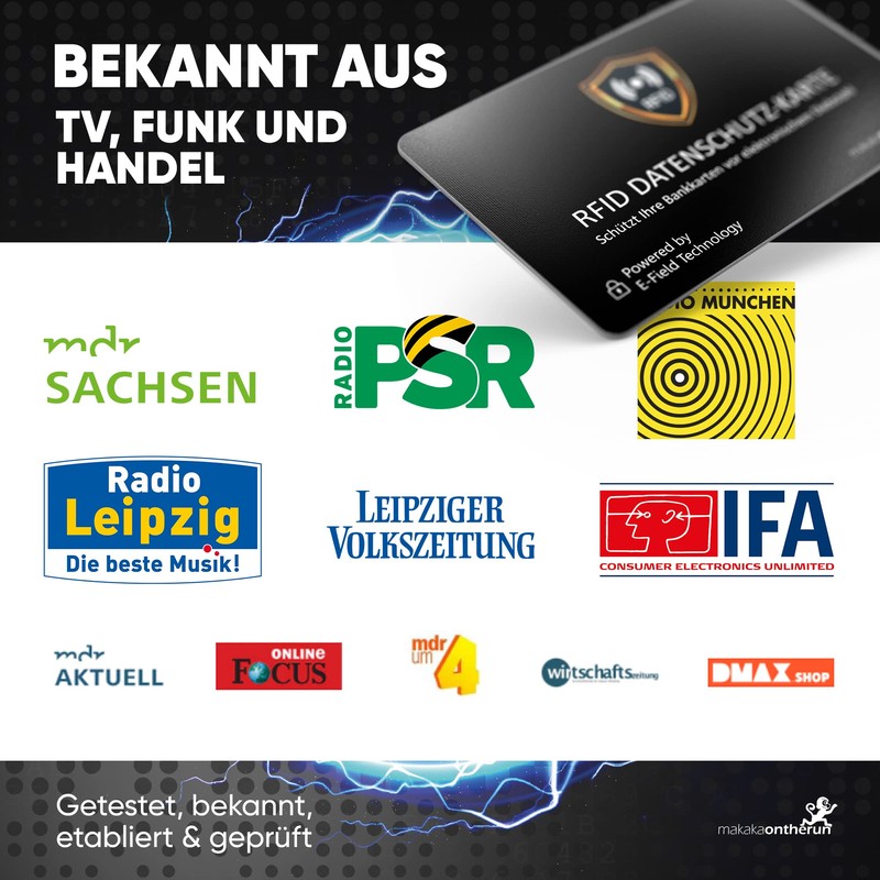 DEKRA + EMV Tested RFID Blocker Card 360° RFID Protection