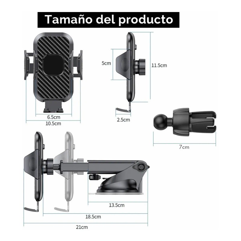 360° Soporte Base Sujetador Celular Auto Carro Porta Automov