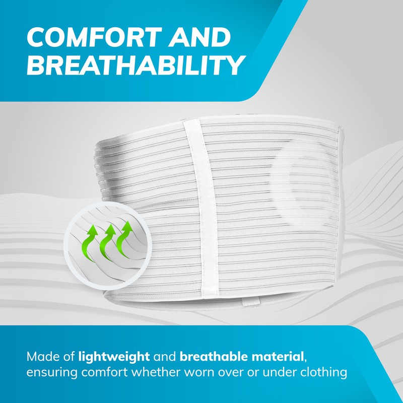 BraceAbility Umbilical Hernia Belt - Abdominal Binder Truss with Compression