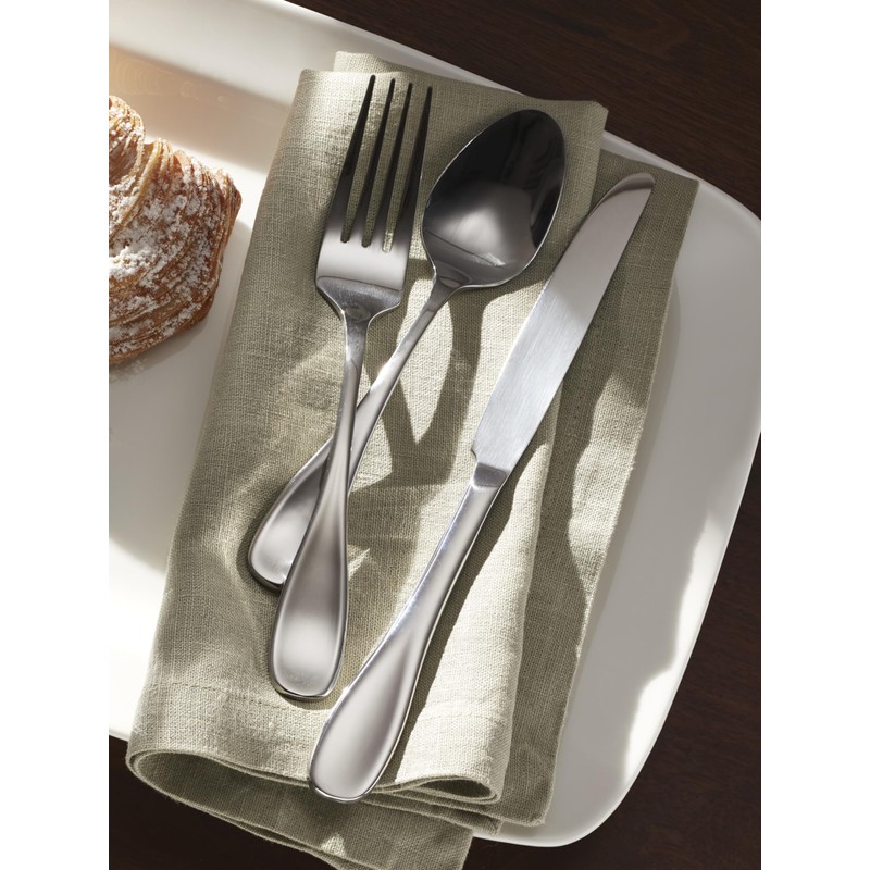 Oneida Silverware Set For 8, Voss 45-Piece Everyday Flatware Set