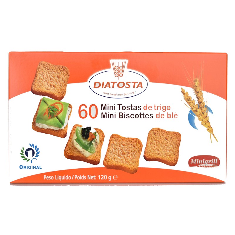 Diatosa, Whole Regular Mini Toast, 4.3 Ounce