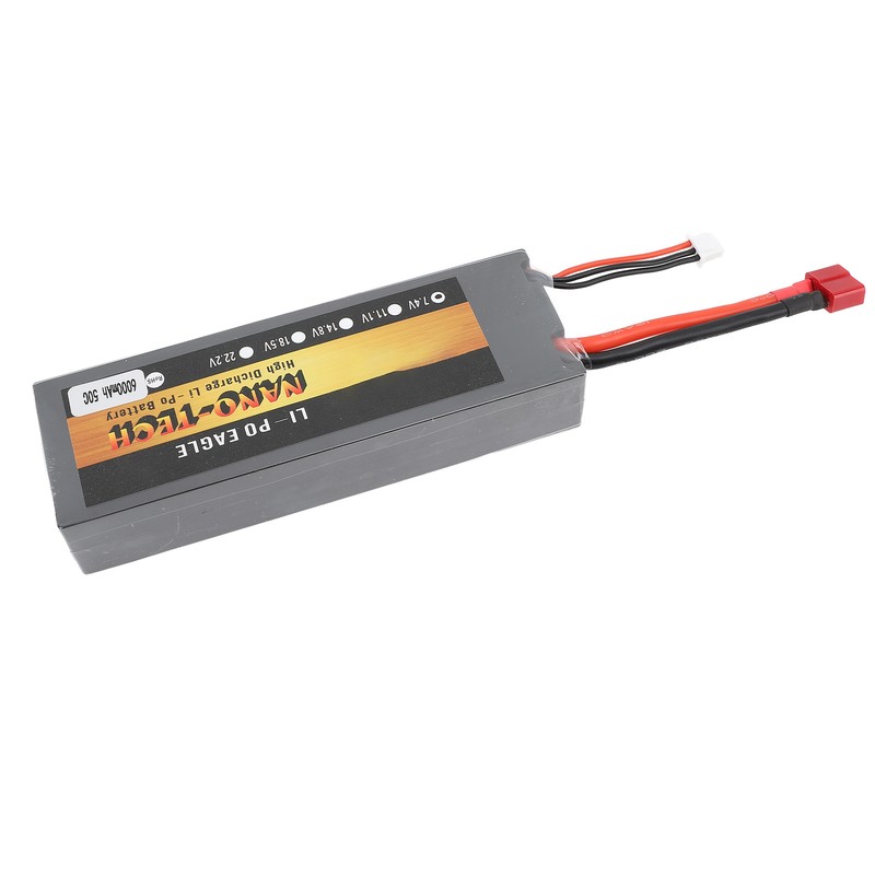 7.4V 50C 6000mAh Lipo Battery High Capacity Lightweight Powerful 2S