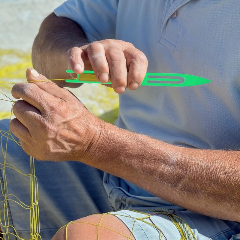 SUPERFINDINGS Green Fishing Netting Needle Repair Kits Including 1PC Sharp