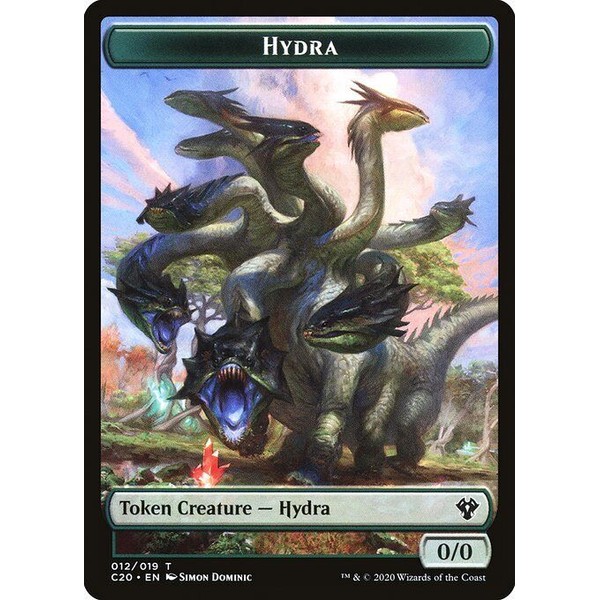 Hydra (*/*) MTG Commander 2020 Token NM x4 - Magic