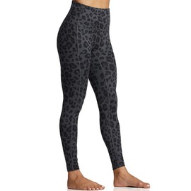 ZUTY 7/8 Workout Leggings for Women High Waisted Leggings with Pockets Squat Proof Yoga Ankle Leggings Plus Size 25" Black Leopard 3XL
