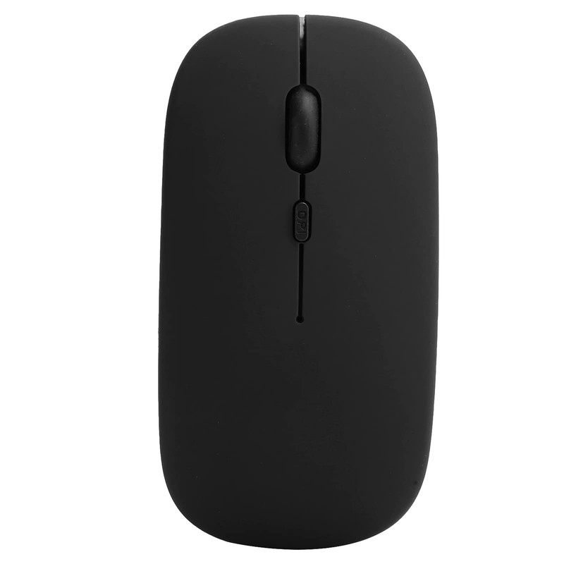 Qiilu Ratón Wireless Tablet Mouse Negro Inalámbrico Bluetooth 5.0 Ratones
