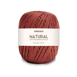 Natural Cotton Maxcolor 4/6 by Círculo – 247 yds, 7 oz – Light Worsted – 100% Brazilian Virgin Cotton (Pack of 1 Ball) (7738)