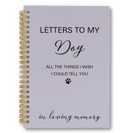 laveliabel Letters to My Dog in Heaven Spiral Notebook, Pet Memorial Gifts for Loss of Dog, Pet Loss Journaling Notebooks, Dogs Remembrance Gift College Ruled Spiral Notebook, 5.5x8.3 Inches