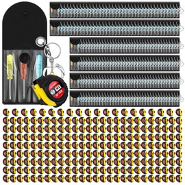 Jutom 48 Pcs Mini Tape Measure Keychain Bulk Mini Screwdriver Keychain Set for Adult Men Tool Party Favors Christmas Gifts