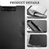 Pack of 2 A4 Clipboard, Clipboard Folder with 2 Clips,