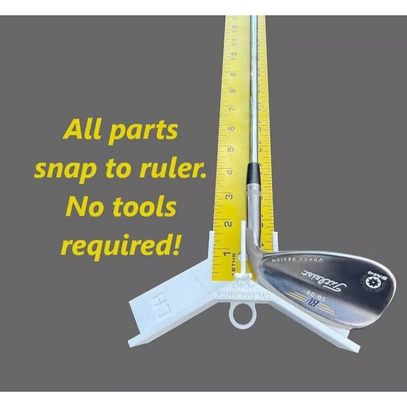 PoshGolf Golf Club Ruler - Fitting Tool - Length Measure