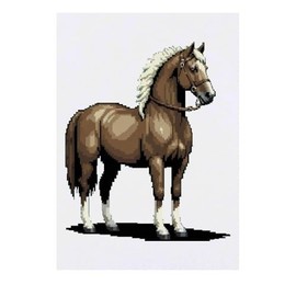 'Noble Horse' Temporary Tattoo - Water Resistant, Skin-Safe, Non-Toxic Transfer (TO00077677)