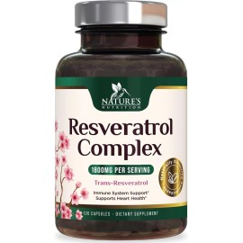 Resveratrol Capsules 1800mg – Natural Antioxidant, Anti-Aging & Anti-Inflammatory Support