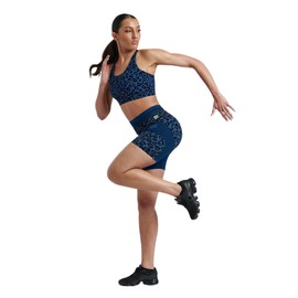 iGD | Women’s Compression Ductor Shorts V2 | Muscle Recovery Technology, Prevents Injury & Enhances Performance for High Intensity Sport & Long Distance Events | Unique 4-Way Stretch | Navy (Large)