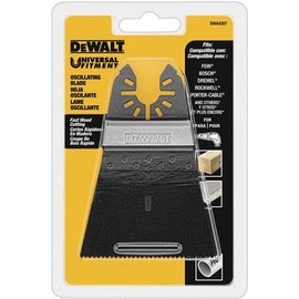 DEWALT Oscillating Tool Blade for Wood, Wide, Fast Cutting (DWA4207) , Black