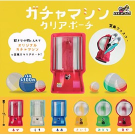 Gacha Machine Clear Pouch, Set of 6 Types (Full Complete), Gacha Gacha Capsule Toy