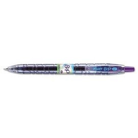 Pilot B2P Bottle-2-Pen Recycled Retractable Gel Ink Pen, Purple Ink.7Mm