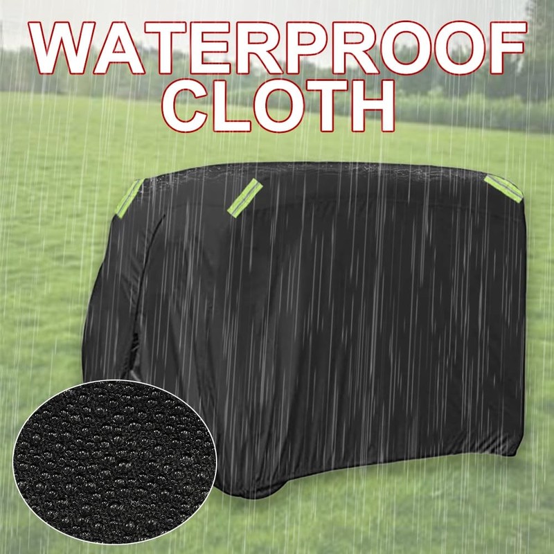 XIMINZ Golf Cart Cover 6 Passenger 210D Oxford Cloth Waterproof,