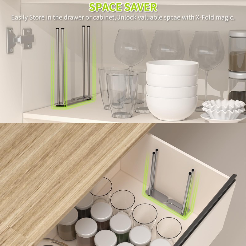 SHILFID Plastic Bag & Bottle Drying Rack, Multifunctional Wine Decanter