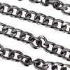 8pcs Curb Chain 8 Side Milled Straight Buckle 1.2meter DIY