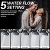 BEIYI Dual Double Shower Head for Couples, High Pressure 5