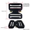TXZWJZ Metal Buckle Dual Adjustable Tactical Belt Buckle,2inch（50mm） Heavy Duty