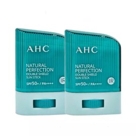 AHC 내추럴 퍼펙션 더블 쉴드 선 스틱 22g 2개 초록 AHC Natural Perfection Double Shield Sun Stick 22g 2pcs Green